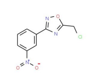 5-Chloromethyl-3-(3-nitro-phenyl)-[1,2,4]oxadiazole (CAS 6595-78-4) - chemical structure image