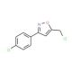 5-(Chloromethyl)-3-(4-chlorophenyl)isoxazole (CAS 5301-02-0) - chemical structure image