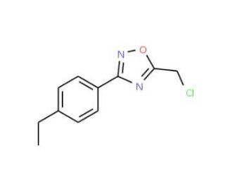 5-(chloromethyl)-3-(4-ethylphenyl)-1,2,4-oxadiazole - chemical structure image