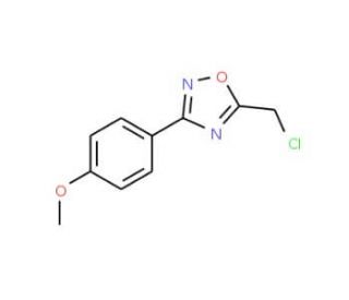 5-(chloromethyl)-3-(4-methoxyphenyl)-1,2,4-oxadiazole (CAS 57238-76-3) - chemical structure image