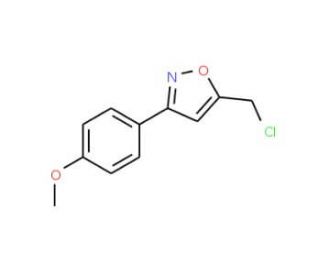 5-(Chloromethyl)-3-(4-methoxyphenyl)isoxazole - chemical structure image