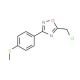 5-Chloromethyl-3-(4-methylsulfanyl-phenyl)-[1,2,4]oxadiazole (CAS 845887-08-3) - chemical structure image