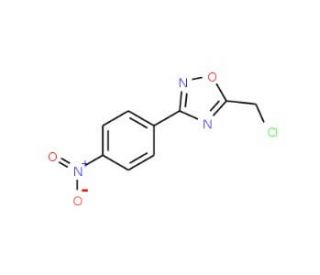 5-Chloromethyl-3-(4-nitro-phenyl)-[1,2,4]oxadiazole (CAS 57611-19-5) - chemical structure image