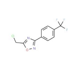 5-Chloromethyl-3-(4-trifluoromethyl-phenyl)-[1,2,4]oxadiazole (CAS 435303-34-7) - chemical structure image