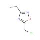 5-(chloromethyl)-3-ethyl-1,2,4-oxadiazole (CAS 50737-34-3) - chemical structure image
