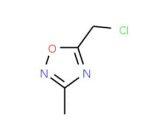5-(chloromethyl)-3-methyl-1,2,4-oxadiazole (CAS 1192-81-0) - chemical structure image