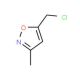 5-(chloromethyl)-3-methylisoxazole (CAS 40340-41-8) - chemical structure image