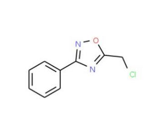 5-Chloromethyl-3-phenyl-[1,2,4]oxadiazole (CAS 1822-94-2) - chemical structure image