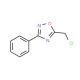 5-Chloromethyl-3-phenyl-[1,2,4]oxadiazole (CAS 1822-94-2) - chemical structure image