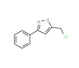 5-(chloromethyl)-3-phenylisoxazole (CAS 1011-37-6) - chemical structure image