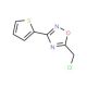 5-(chloromethyl)-3-thien-2-yl-1,2,4-oxadiazole (CAS 63417-81-2) - chemical structure image