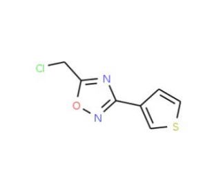 5-(chloromethyl)-3-thien-3-yl-1,2,4-oxadiazole - chemical structure image
