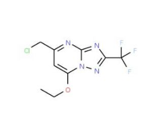 5-(chloromethyl)-7-ethoxy-2-(trifluoromethyl)[1,2,4]triazolo[1,5-a]pyrimidine - chemical structure image