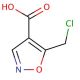 5-(Chloromethyl)isoxazole-4-carboxylic acid (CAS 870704-27-1) - chemical structure image