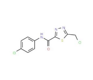 5-(chloromethyl)-N-(4-chlorophenyl)-1,3,4-thiadiazole-2-carboxamide - chemical structure image
