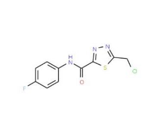 5-(chloromethyl)-N-(4-fluorophenyl)-1,3,4-thiadiazole-2-carboxamide - chemical structure image
