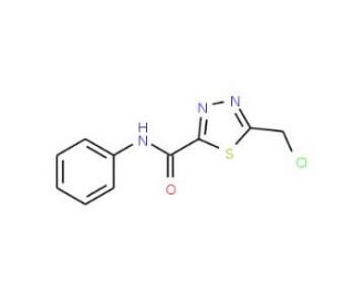5-(chloromethyl)-N-phenyl-1,3,4-thiadiazole-2-carboxamide (CAS 113940-13-9) - chemical structure image
