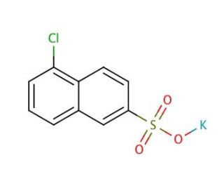 5-Chloronaphthalene-2-sulfonic Acid, Potassium Salt (CAS 1024267-23-9) - chemical structure image