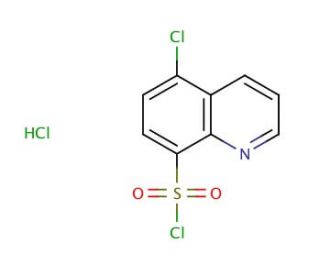 5-Chloroquinoline-8-sulfonyl Chloride, Hydrochloride (CAS 21121-54-0) - chemical structure image