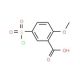5-(chlorosulfonyl)-2-methoxybenzoic acid (CAS 51904-91-7) - chemical structure image