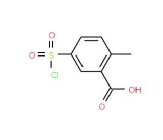 5-Chlorosulfonyl-2-methyl-benzoic acid (CAS 89001-57-0) - chemical structure image
