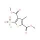 5-Chlorosulfonyl-3-methyl-thiophene-2,4-dicarboxylic acid dimethyl ester - chemical structure image