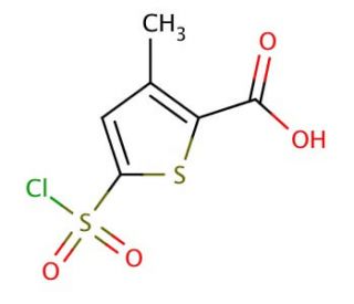 5-(chlorosulfonyl)-3-methylthiophene-2-carboxylic acid - chemical structure image