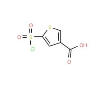 5-(chlorosulfonyl)thiophene-3-carboxylic acid - chemical structure image