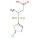[[(5-chlorothien-2-yl)sulfonyl](methyl)amino]acetic acid - chemical structure image
