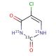 5-Chlorouracil-15N2,13C - chemical structure image