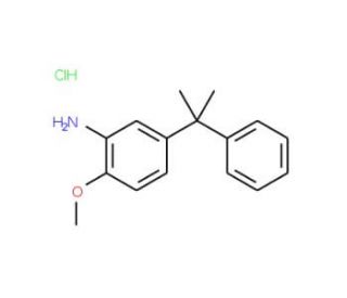 5-Cumyl-o-anisidine hydrochloride (CAS 58999-69-2) - chemical structure image