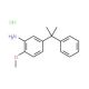 5-Cumyl-o-anisidine hydrochloride (CAS 58999-69-2) - chemical structure image