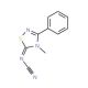 5-Cyanimino-4,5-dihydro-4-methyl-3-phenyl-1,2,4-thiadiazole (CAS 138572-15-3) - chemical structure image