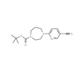 5-Cyano-2-[4-butoxycarbonyl-1-(1,4-diazepenyl)]-pyridine - chemical structure image