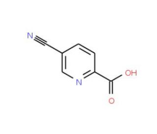 5-Cyano-2-pyridinecarboxylic acid (CAS 53234-55-2) - chemical structure image