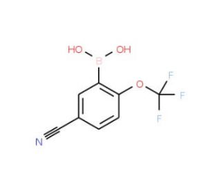 5-Cyano-2-(trifluoromethoxy)phenylboronic acid (CAS 1072946-64-5) - chemical structure image