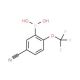 5-Cyano-2-(trifluoromethoxy)phenylboronic acid (CAS 1072946-64-5) - chemical structure image