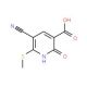 5-cyano-6-(methylthio)-2-oxo-1,2-dihydropyridine-3-carboxylic acid - chemical structure image