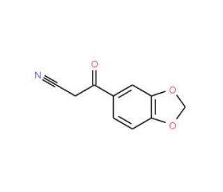 5-(Cyanoacetyl)-1,3-benzodioxole (CAS 96220-14-3) - chemical structure image