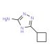 5-Cyclobutyl-4H-1,2,4-triazol-3-ylamine (CAS 496057-24-0) - chemical structure image