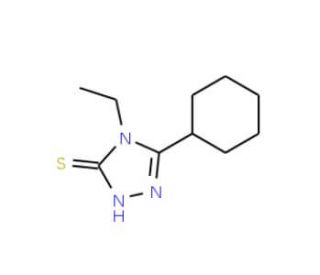 5-Cyclohexyl-4-ethyl-4H-1,2,4-triazole-3-thiol (CAS 482650-81-7) - chemical structure image