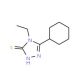5-Cyclohexyl-4-ethyl-4H-1,2,4-triazole-3-thiol (CAS 482650-81-7) - chemical structure image