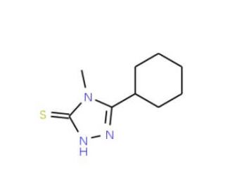 5-Cyclohexyl-4-methyl-4H-1,2,4-triazole-3-thiol (CAS 335220-81-0) - chemical structure image