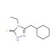 5-(Cyclohexylmethyl)-4-ethyl-4H-1,2,4-triazole-3-thiol - chemical structure image