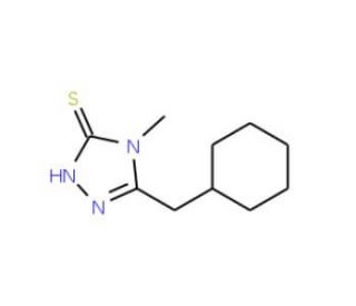 5-(Cyclohexylmethyl)-4-methyl-4H-1,2,4-triazole-3-thiol - chemical structure image