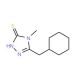 5-(Cyclohexylmethyl)-4-methyl-4H-1,2,4-triazole-3-thiol - chemical structure image