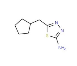 5-(Cyclopentylmethyl)-1,3,4-thiadiazol-2-amine - chemical structure image