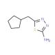 5-(Cyclopentylmethyl)-1,3,4-thiadiazol-2-amine - chemical structure image