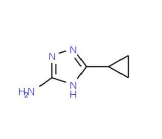 5-Cyclopropyl-1,2,4-triazol-3-ylamine (CAS 502546-41-0) - chemical structure image