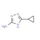 5-Cyclopropyl-1,2,4-triazol-3-ylamine (CAS 502546-41-0) - chemical structure image